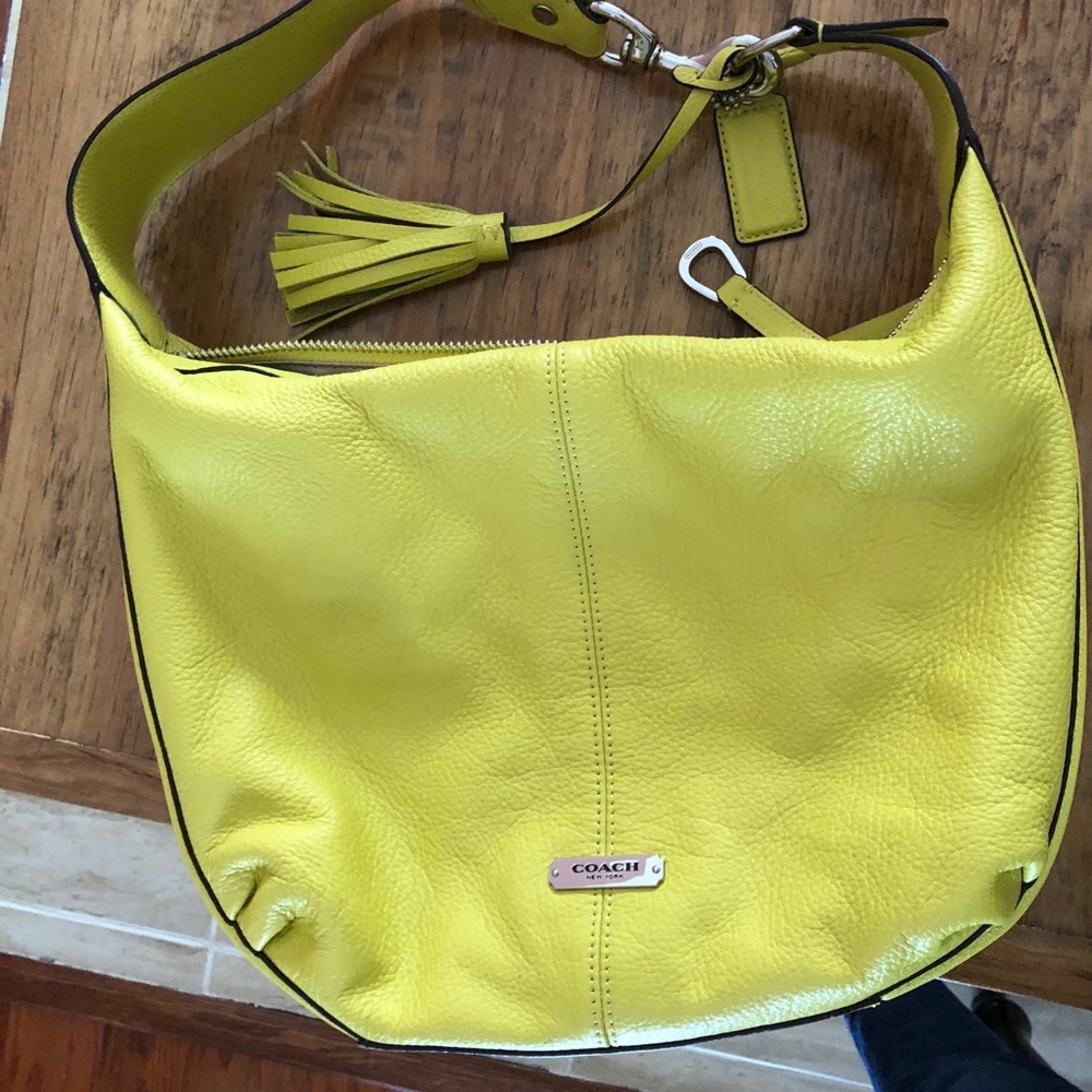 Coach bag yellow/lemon